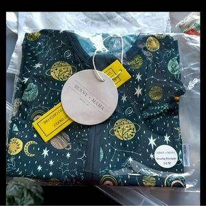 Sunny and Mama bamboo 3-6m shorties rompers